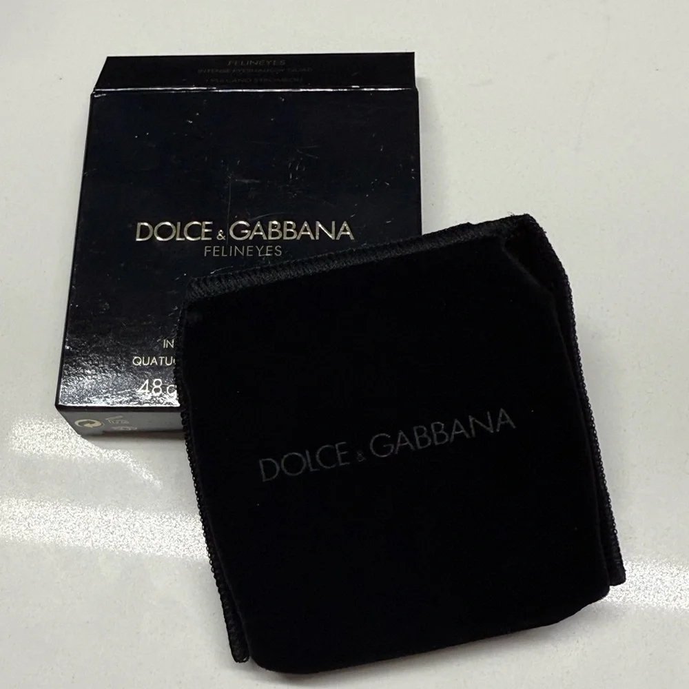 DOLCE & GABBANA Intense Eyeshadow Quad Felineyes 1 Vulcano Stromboli NIB